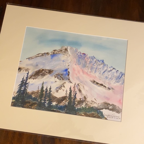Original Watercolor 16x20 The Glacier - Picture 8 of 8